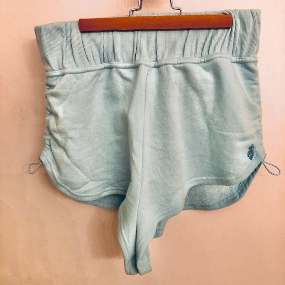 Free People Light Aqua Athletic Shorts
